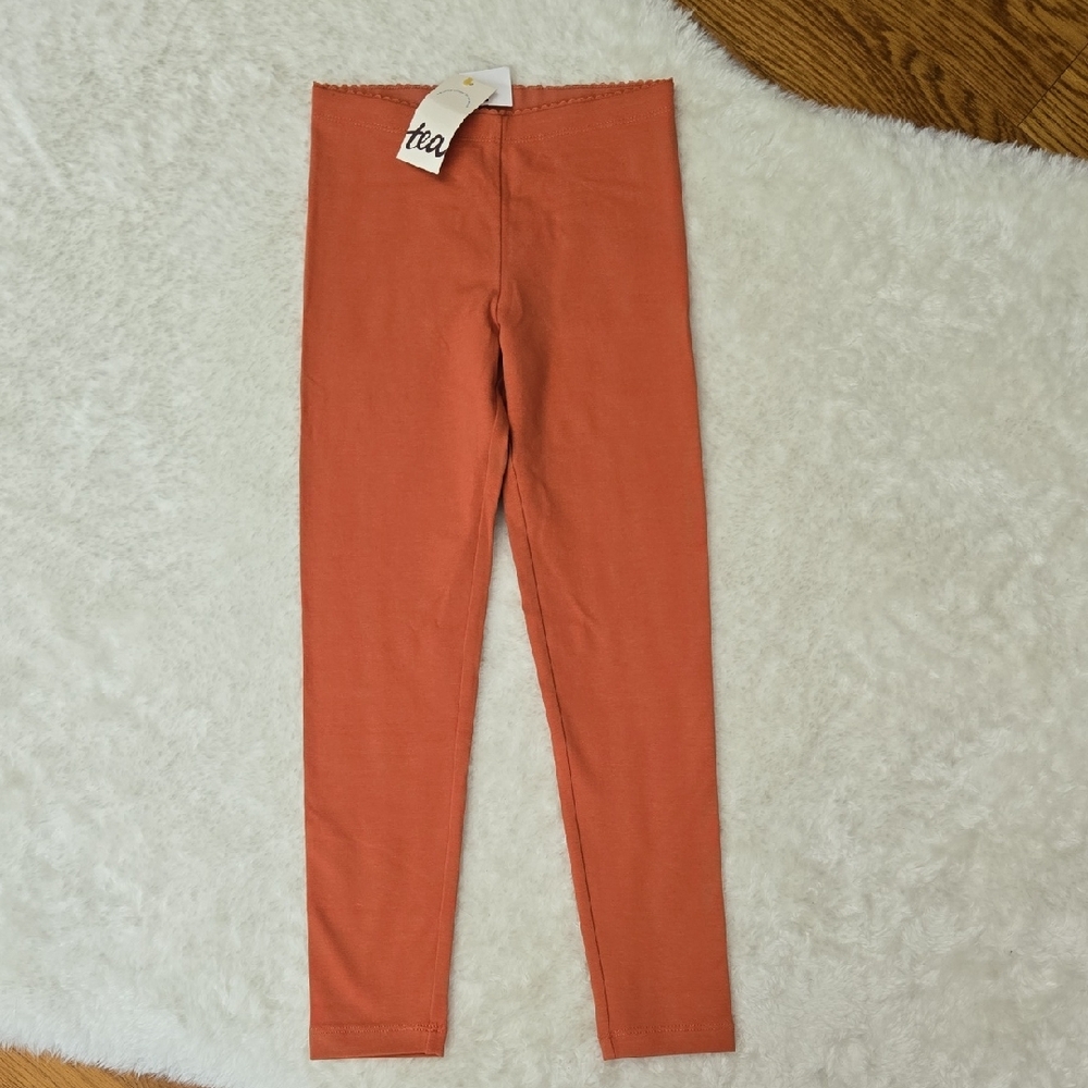 Tea Collection Copper Leggings, Girls Size 7, New With Tags